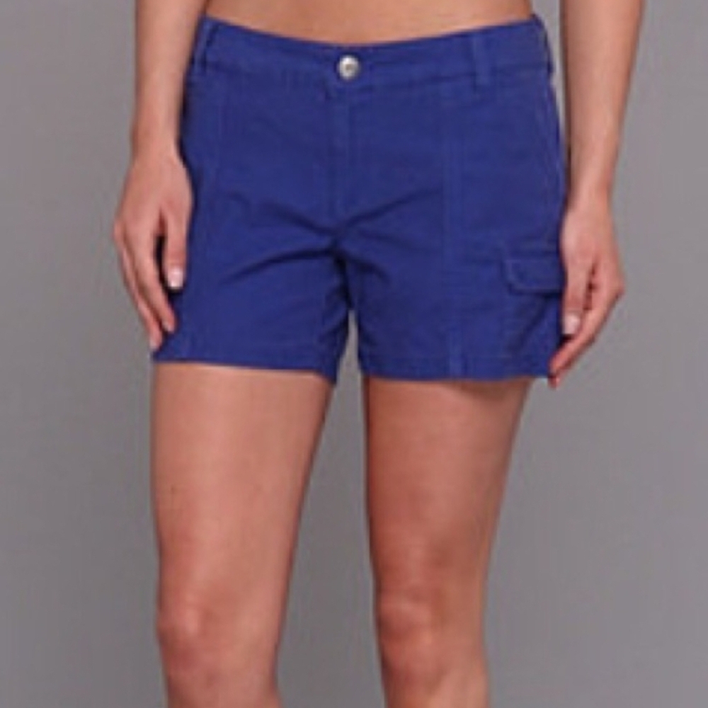 The North Face "Amanda" Cotton Cargo Hiking Shorts Marker Blue | Women's Size 12 - Picture 2 of 9